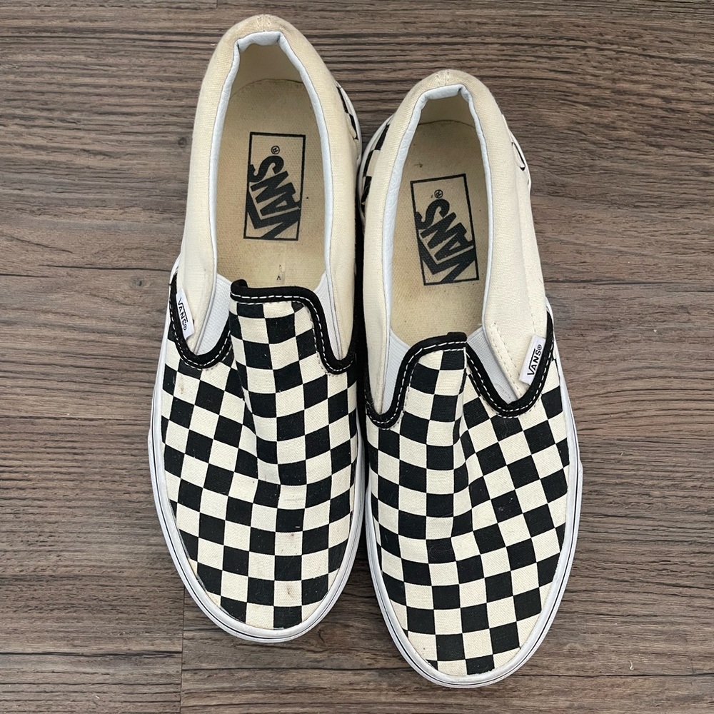 Black/White Gingham unisex VANS women’s US size 8 men’s 6.5 brand new worn once